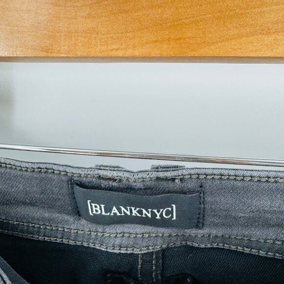 TD Apparel Blank NYC Wooster Jeans Slim Straight Dark Charcoal Tactical 5-Pocket - Picture 3 of 8